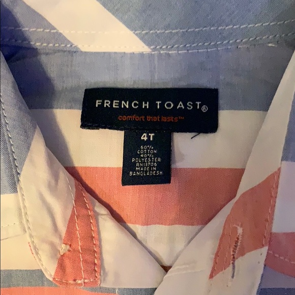 NWT French Toast Woven Poplin Shirt 4T - Picture 3 of 6